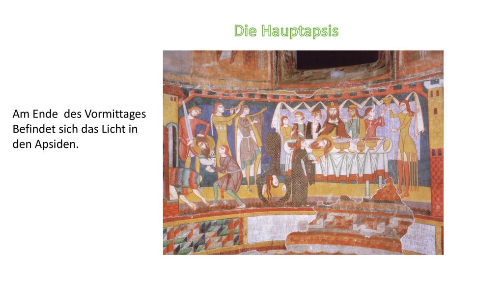 Die Hauptapsis Am Ende des Vormittages