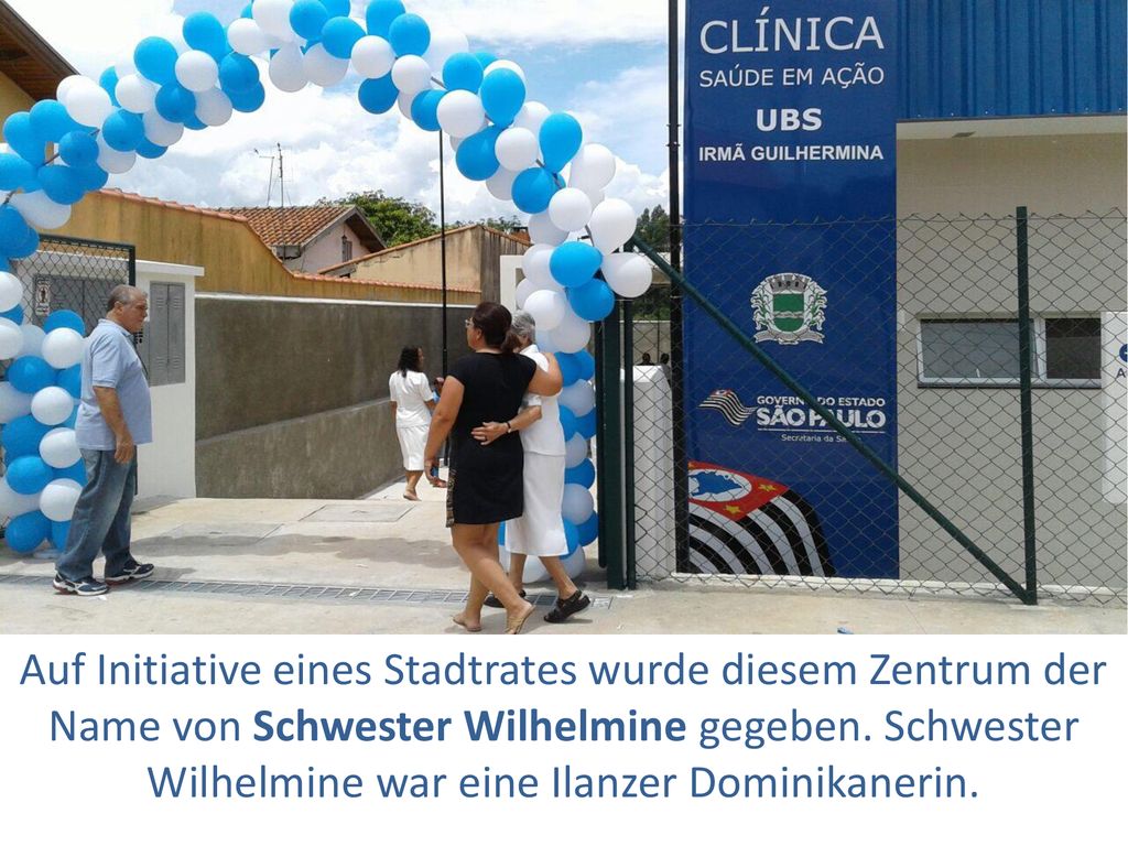 Auf Initiative eines Stadtrates wurde diesem Zentrum der Name von Schwester Wilhelmine gegeben.