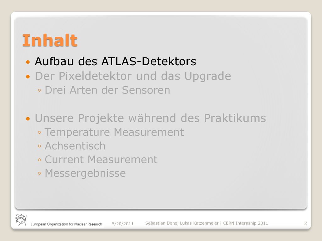 Inhalt Aufbau des ATLAS-Detektors Der Pixeldetektor und das Upgrade