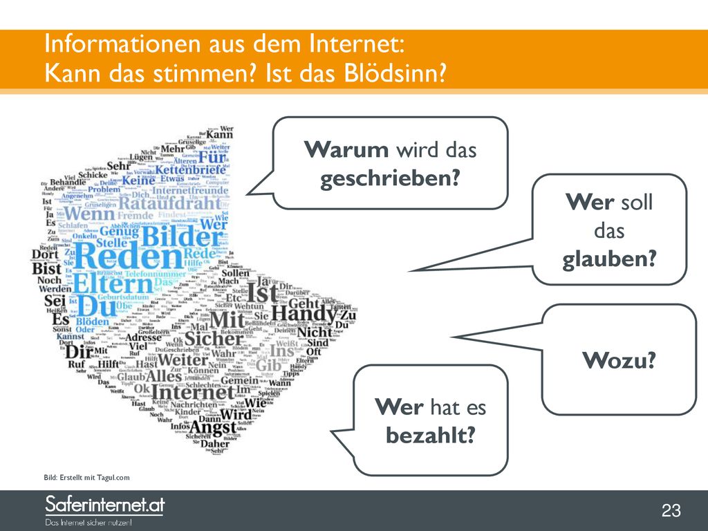 Informationen aus dem Internet: Kann das stimmen Ist das Blödsinn