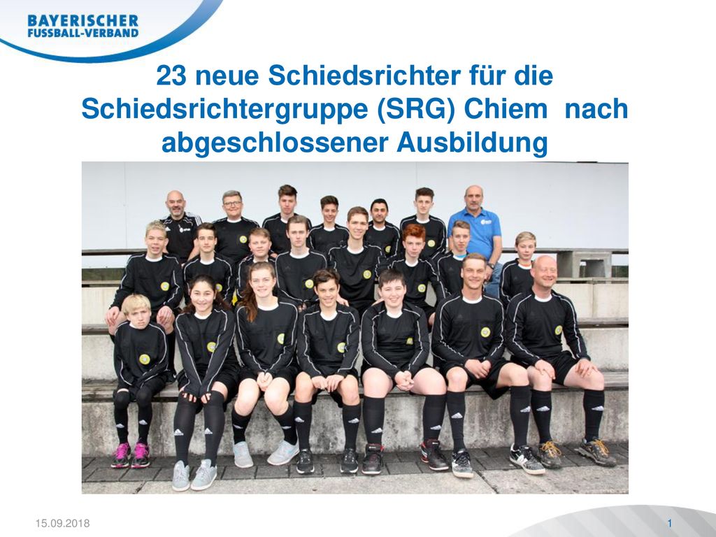 23 neue Schiedsrichter für die Schiedsrichtergruppe (SRG) Chiem nach abgeschlossener Ausbildung