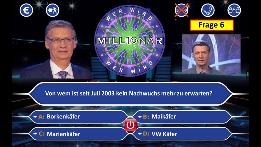 Frage 6 Von wem ist seit Juli 2003 kein Nachwuchs mehr zu erwarten