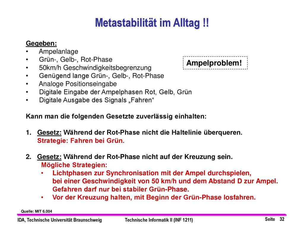 Metastabilität im Alltag !!