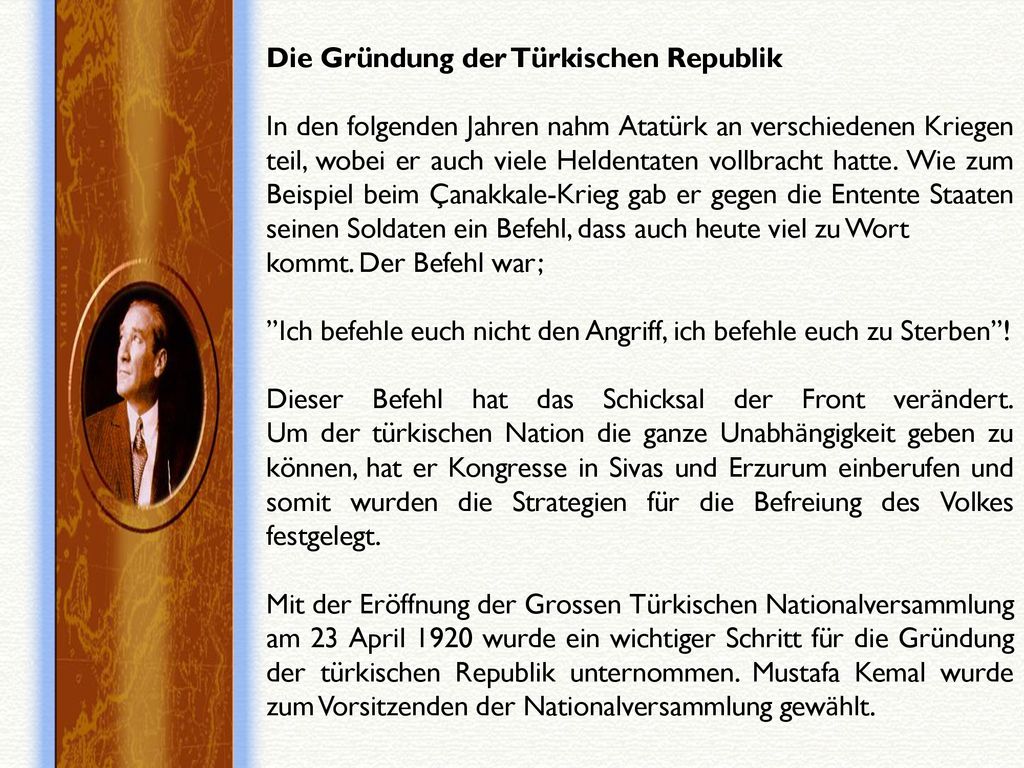 DER GRÜNDER DER MODERNEN TÜRKEI ppt herunterladen