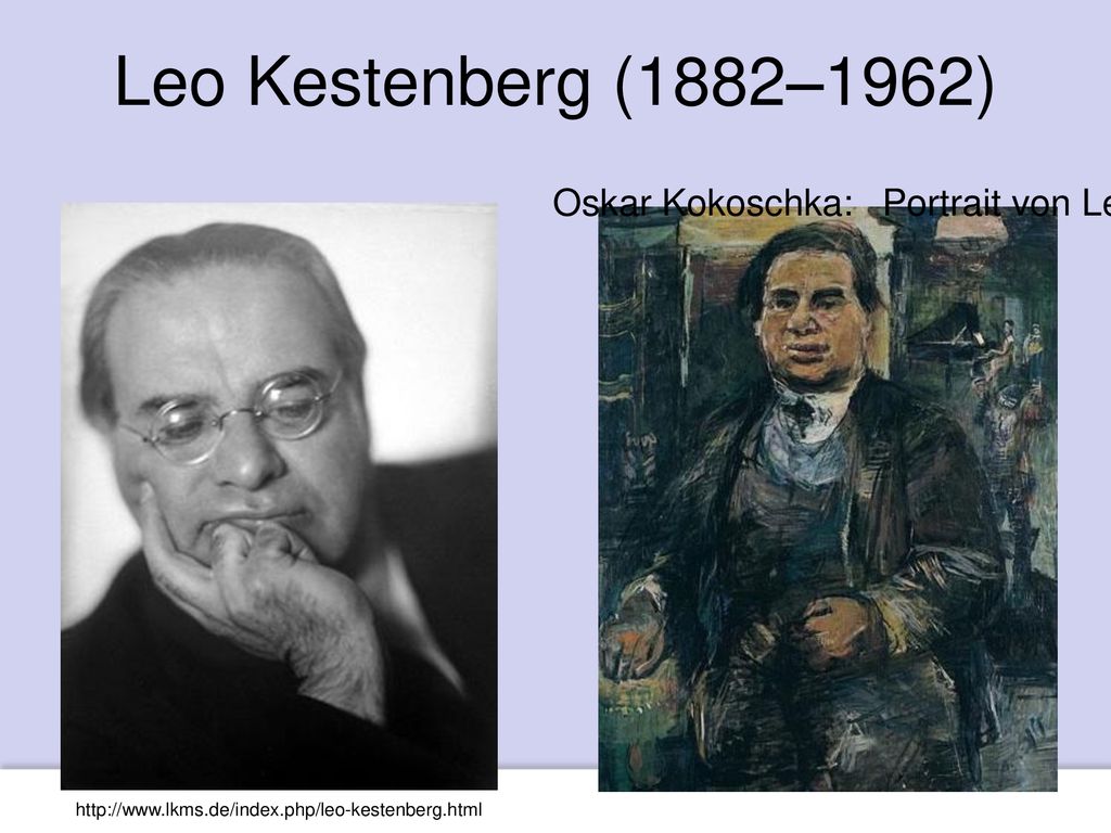 Leo Kestenberg (1882–1962) Oskar Kokoschka: Portrait von Leo Kestenberg.