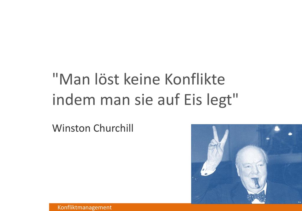 Man löst keine Konflikte indem man sie auf Eis legt