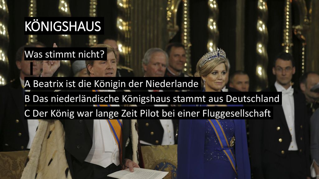 Königshaus Was stimmt nicht A Beatrix ist die Königin der Niederlande