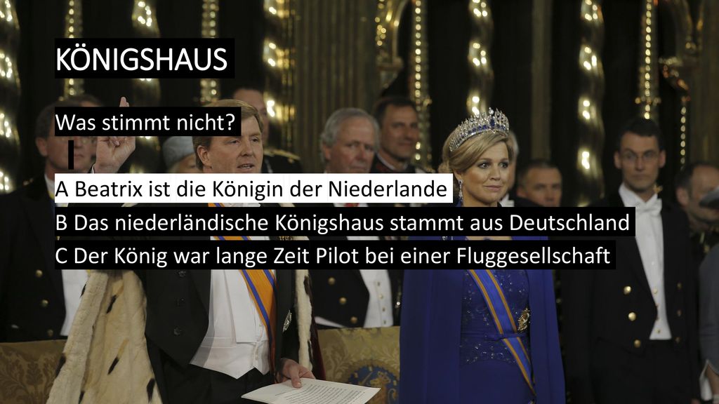 Königshaus Was stimmt nicht A Beatrix ist die Königin der Niederlande