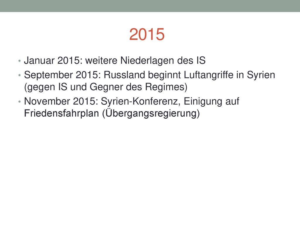 2015 Januar 2015: weitere Niederlagen des IS
