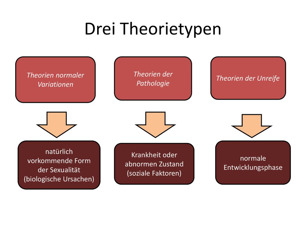Drei Theorietypen Theorien normaler Variationen