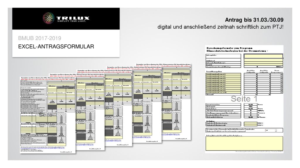 Antrag bis /30.09 digital und anschließend zeitnah schriftlich zum PTJ!