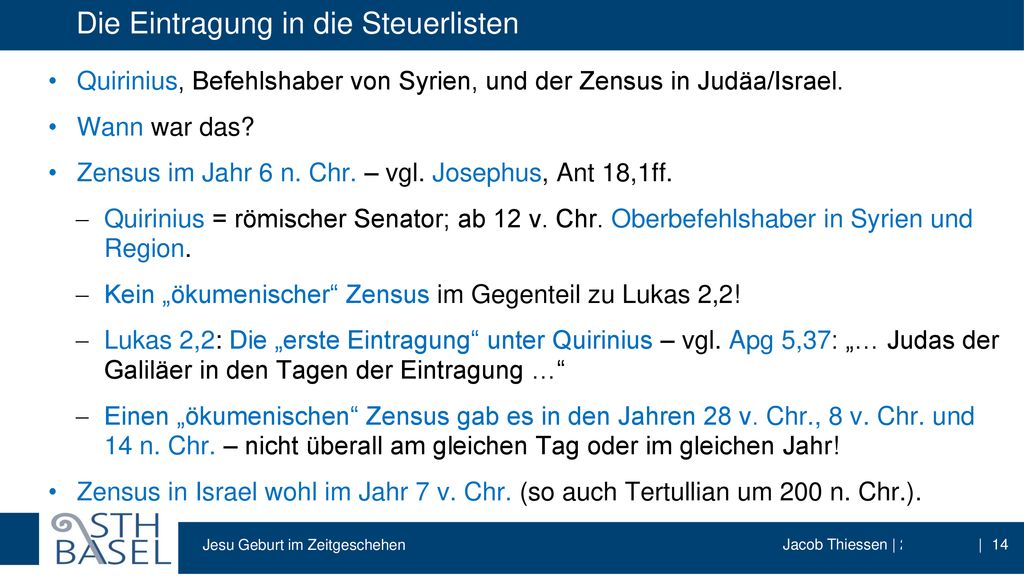 Die Eintragung in die Steuerlisten