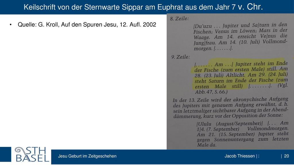 Quelle: G. Kroll, Auf den Spuren Jesu, 12. Aufl. 2002