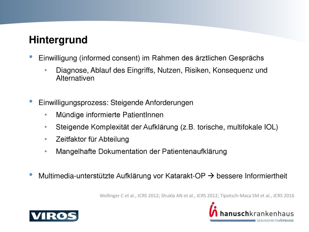 Hintergrund Einwilligung (informed consent) im Rahmen des ärztlichen Gesprächs.