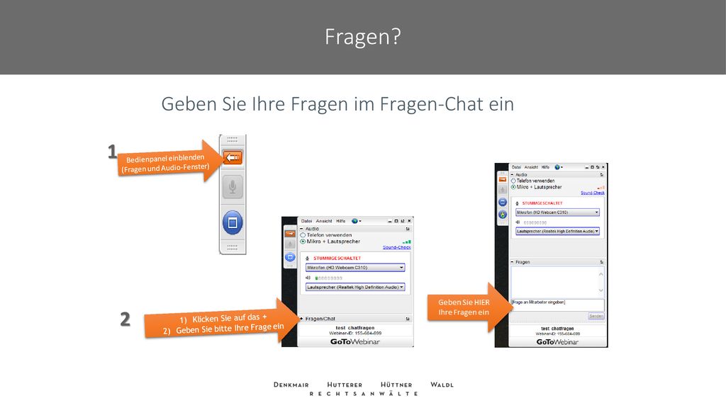 Fragen Geben Sie Ihre Fragen im Fragen-Chat ein 1 2 Inno_Roadmap 2015