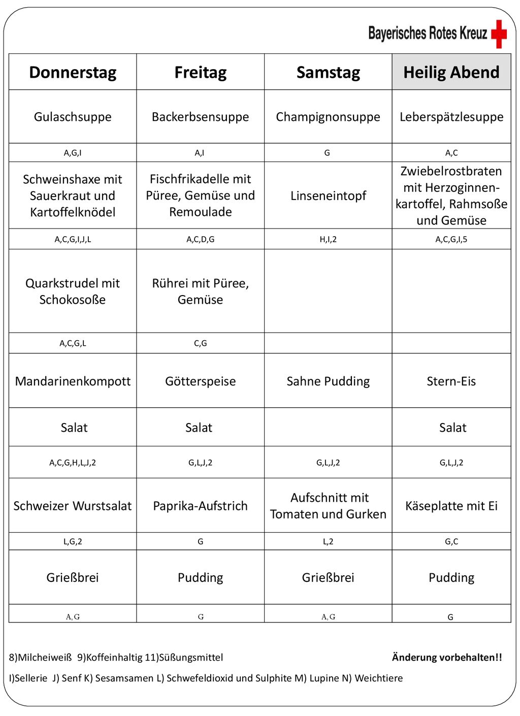 Donnerstag Freitag Samstag Heilig Abend