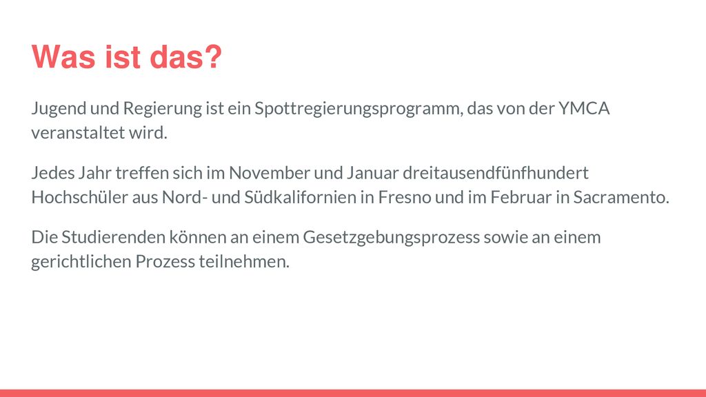 Was ist das Jugend und Regierung ist ein Spottregierungsprogramm, das von der YMCA veranstaltet wird.