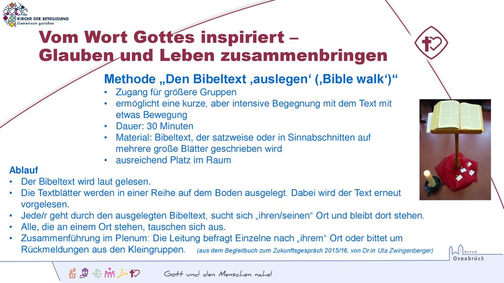 Vom Wort Gottes inspiriert – Glauben und Leben zusammenbringen