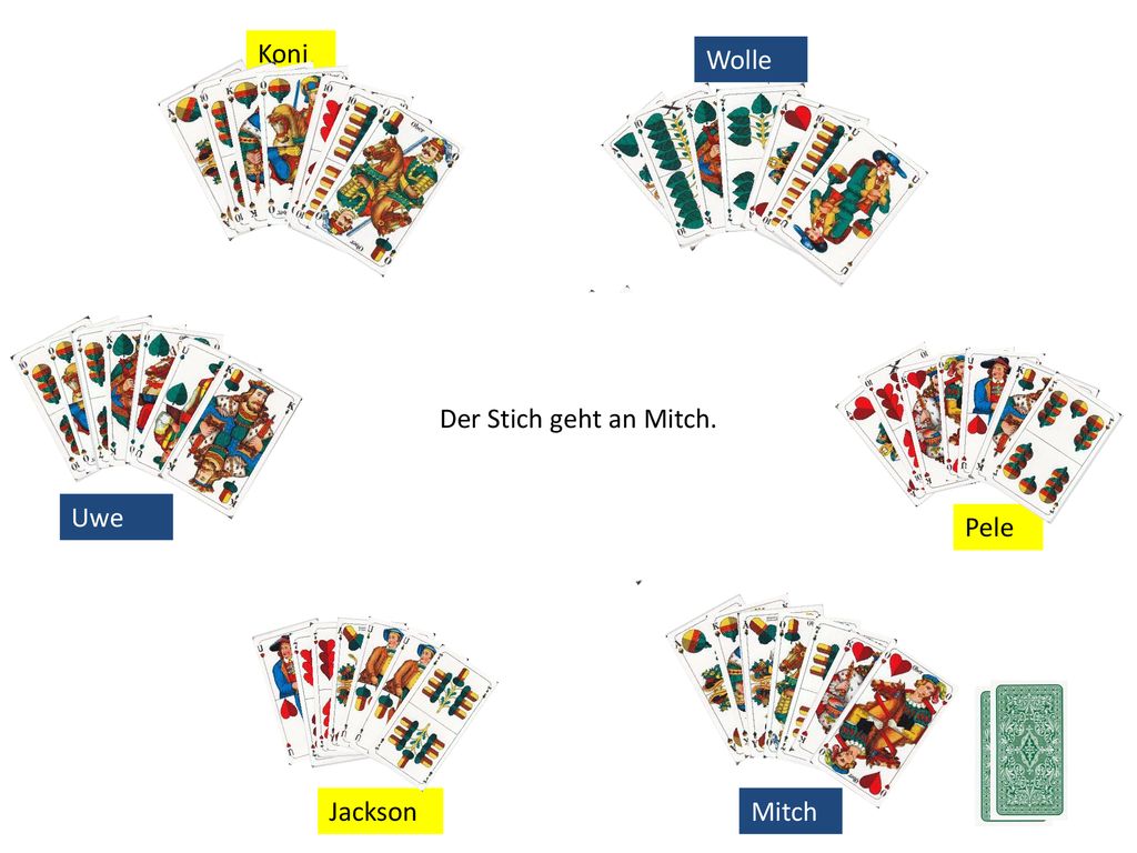 Koni Wolle Der Stich geht an Mitch. Uwe Pele Jackson Mitch