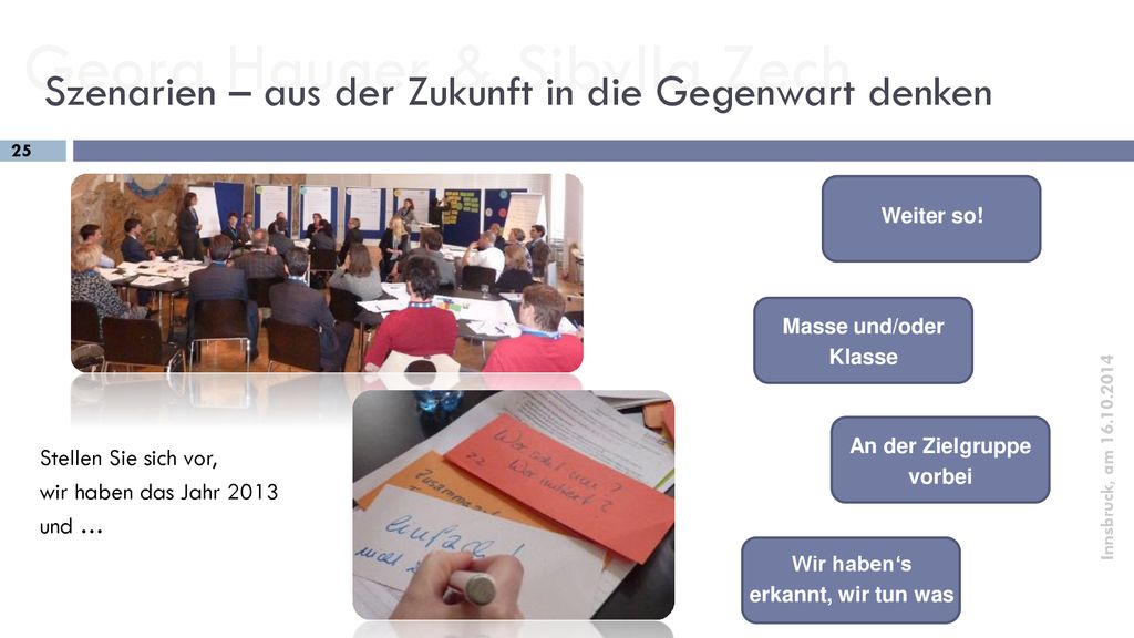 An der Zielgruppe vorbei Wir haben‘s erkannt, wir tun was