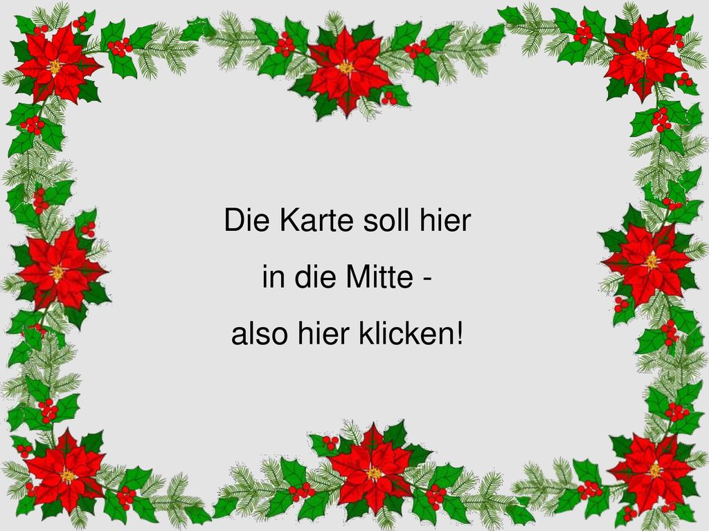 Die Karte soll hier in die Mitte - also hier klicken!
