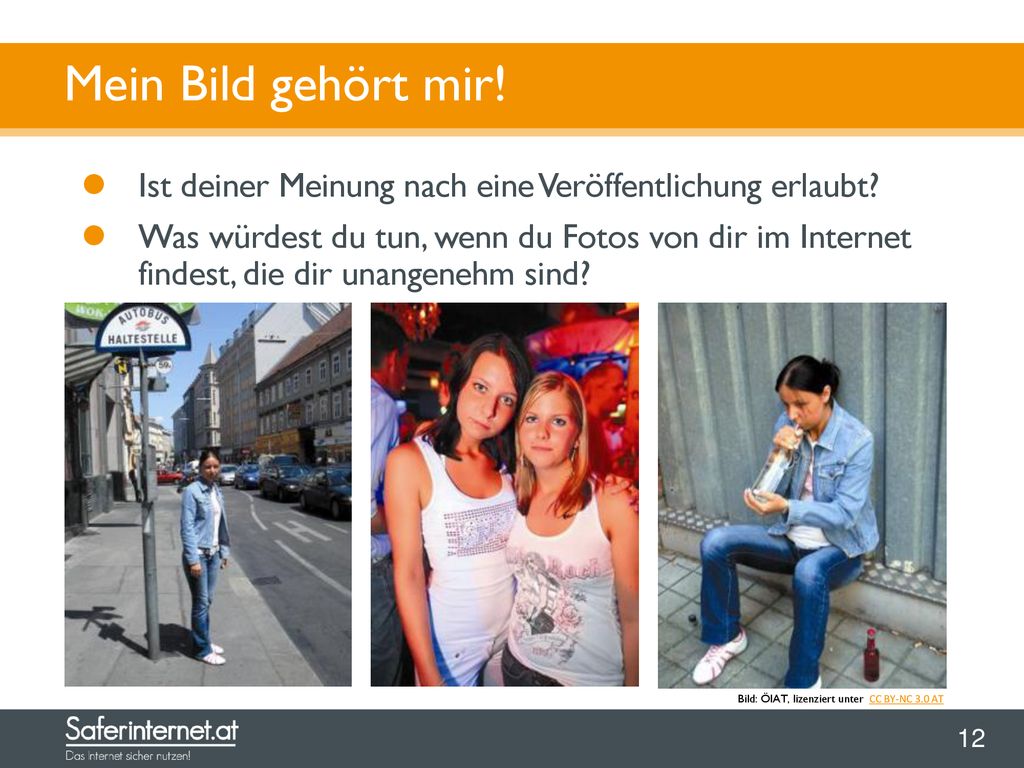 Mein Bild gehört mir! Ist deiner Meinung nach eine Veröffentlichung erlaubt