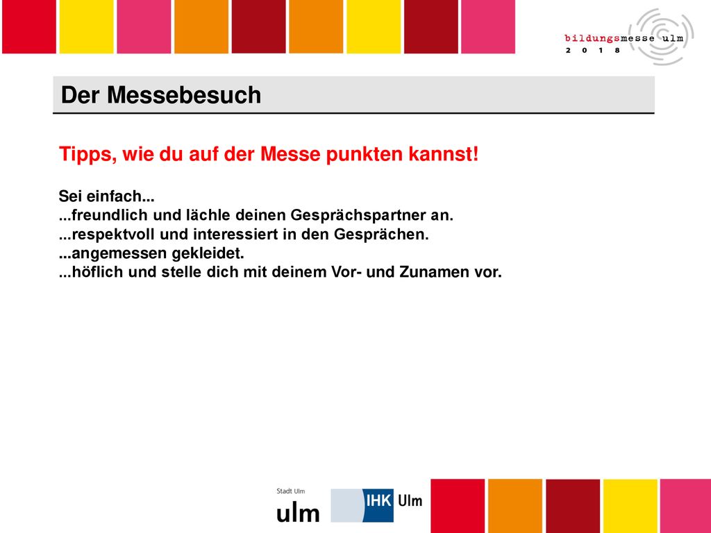 Der Messebesuch Tipps, wie du auf der Messe punkten kannst!