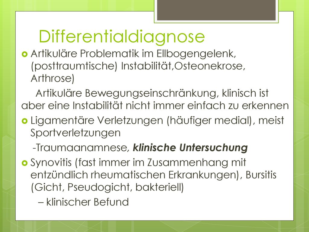 Differentialdiagnose