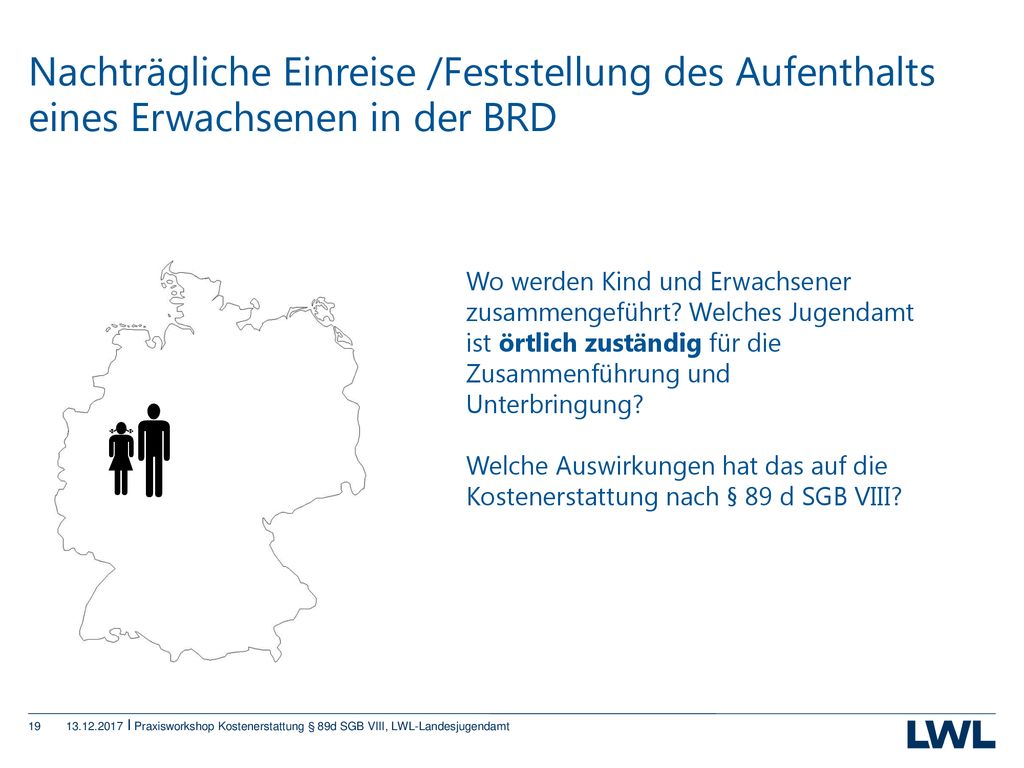 Nachträgliche Einreise /Feststellung des Aufenthalts eines Erwachsenen in der BRD