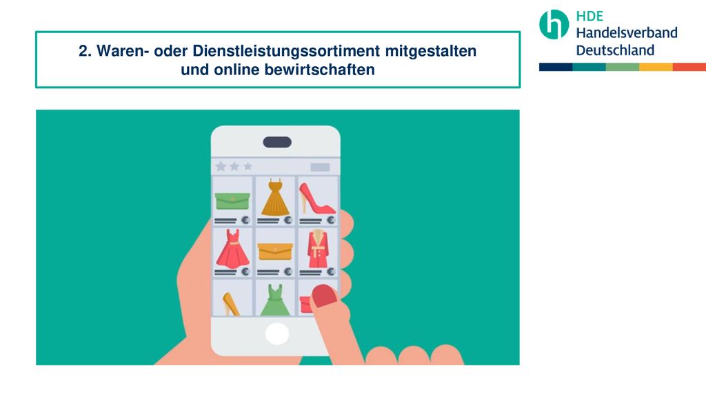 2. Waren- oder Dienstleistungssortiment mitgestalten und online bewirtschaften