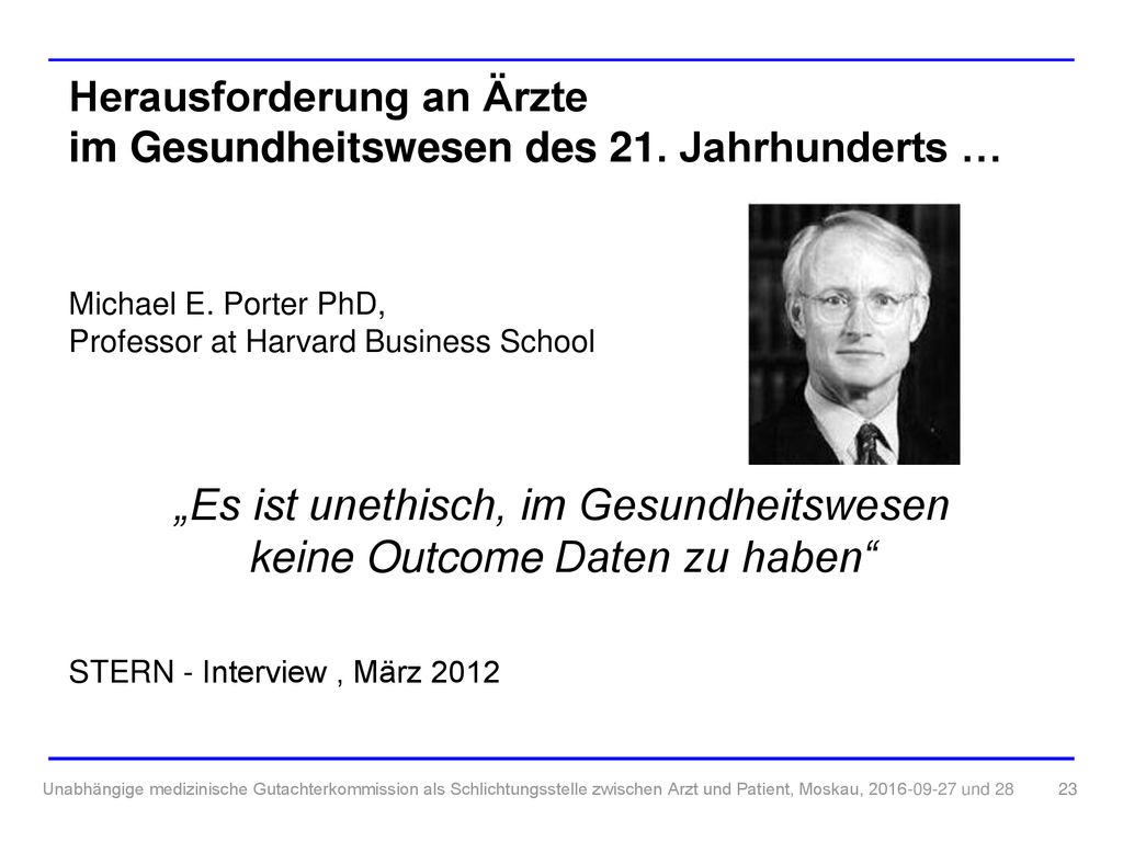 Herausforderung an Ärzte im Gesundheitswesen des 21. Jahrhunderts …