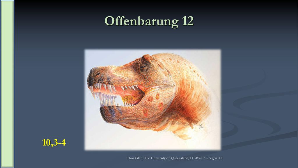 Offenbarung 12 10,3-4 Chris Glen, The University of Queensland, CC-BY-SA 2.5 gen. US