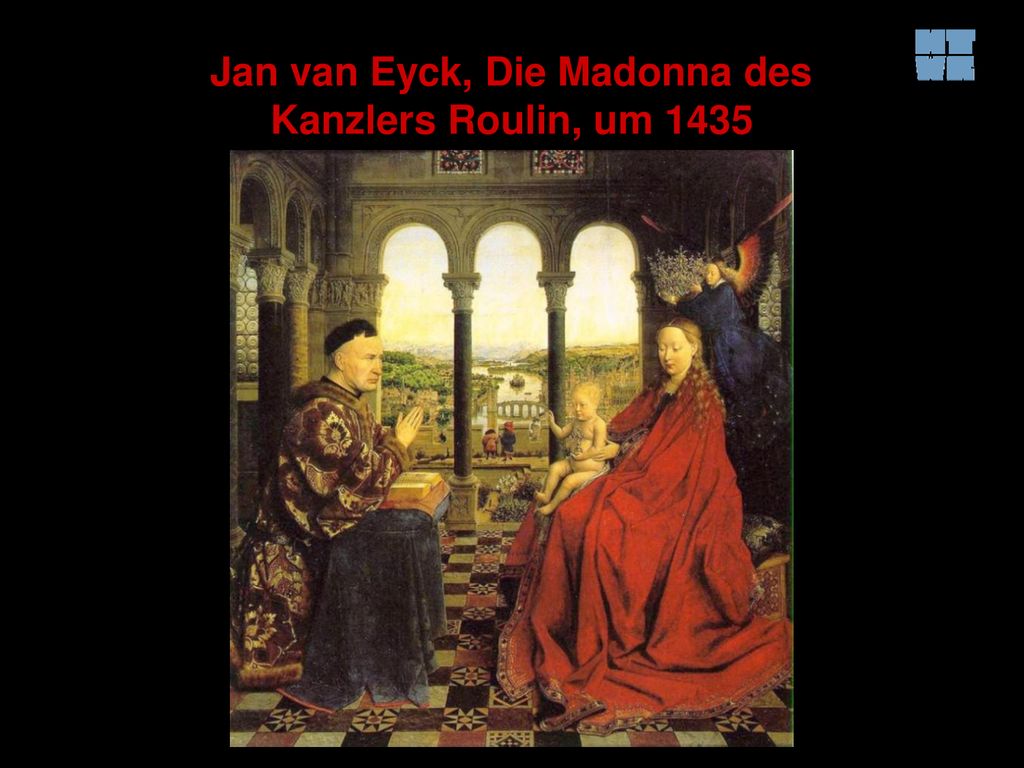 Jan van Eyck, Die Madonna des Kanzlers Roulin, um 1435