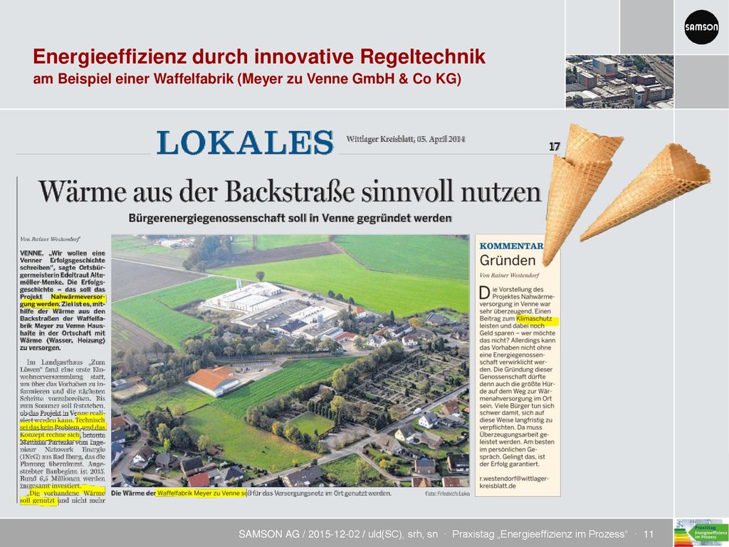 am Beispiel einer Waffelfabrik (Meyer zu Venne GmbH & Co KG)