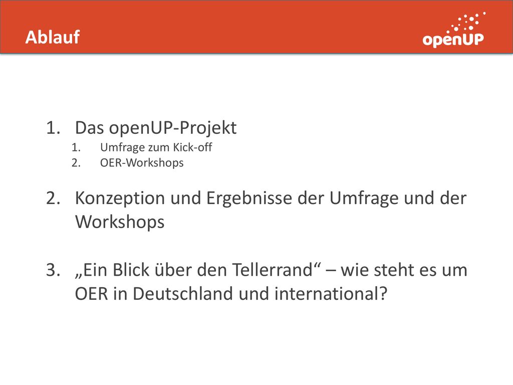 Konzeption und Ergebnisse der Umfrage und der Workshops