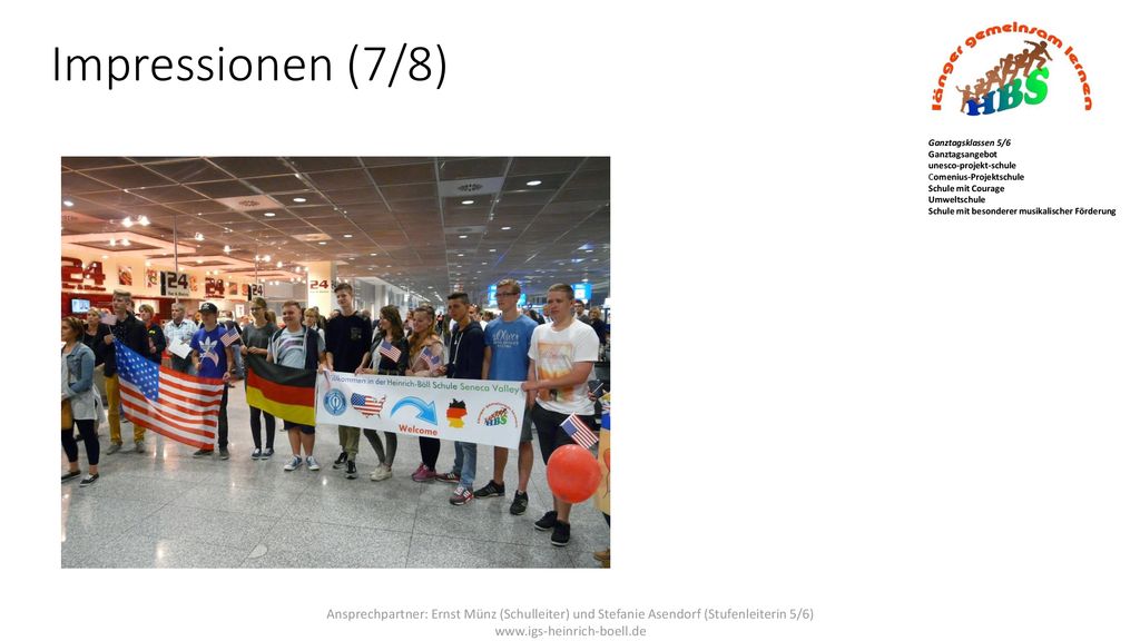 Impressionen (7/8) Ganztagsklassen 5/6. Ganztagsangebot unesco-projekt-schule Comenius-Projektschule Schule mit Courage.