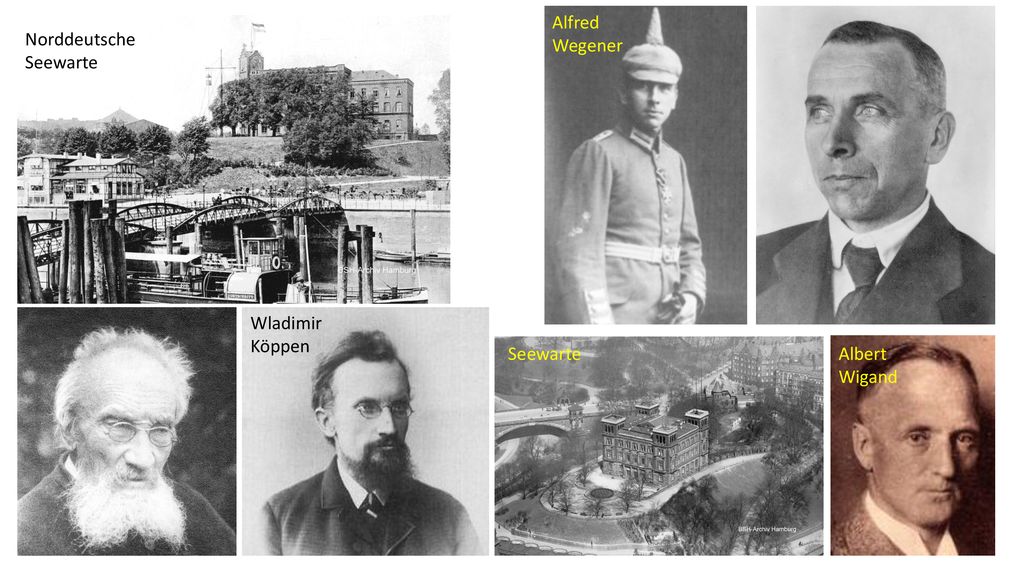 Alfred Wegener Norddeutsche Seewarte Wladimir Köppen Seewarte Albert Wigand