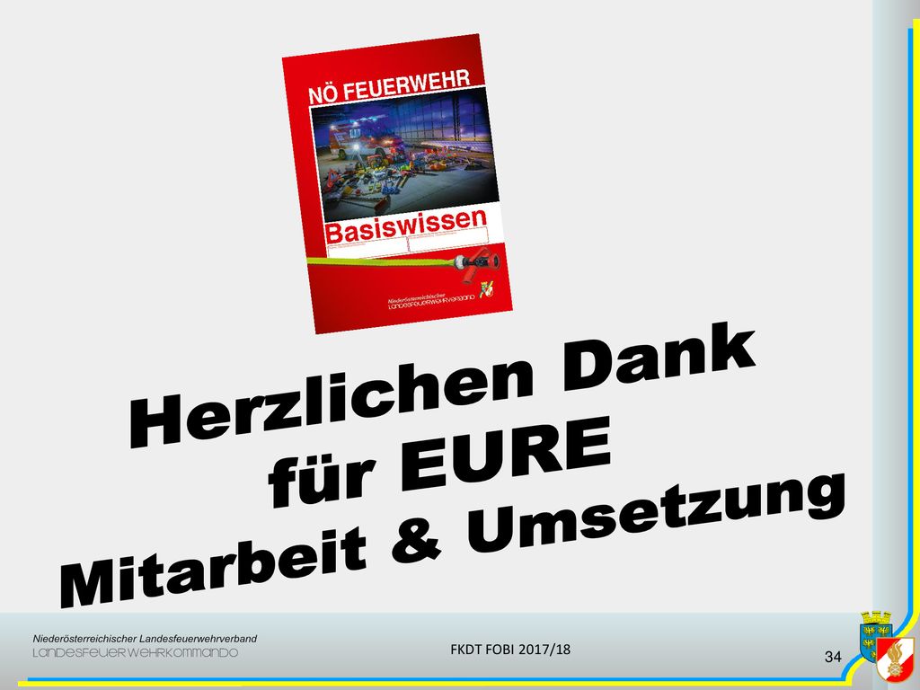 Herzlichen Dank für EURE Mitarbeit & Umsetzung FKDT FOBI 2017/18
