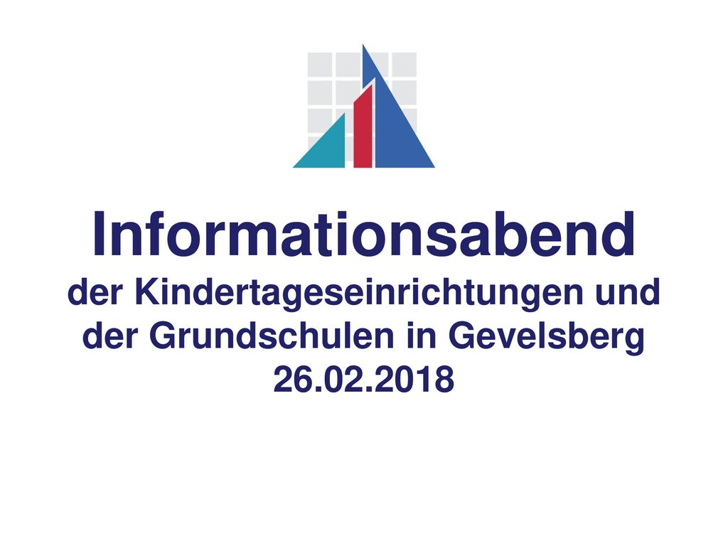 Informationsabend der Kindertageseinrichtungen und der Grundschulen in Gevelsberg