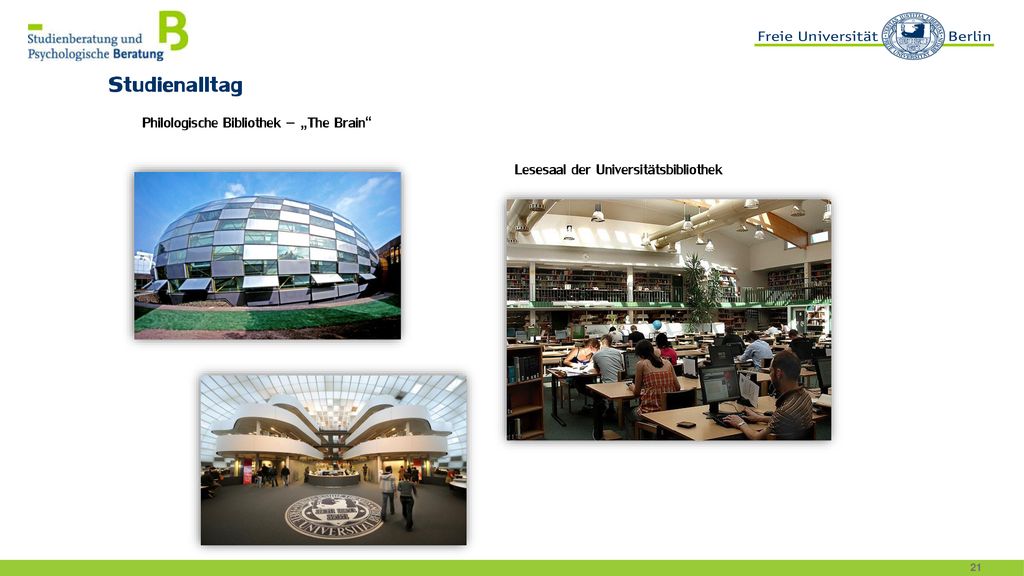 Studienalltag Philologische Bibliothek – „The Brain