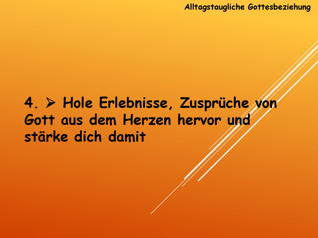 Alltagstaugliche Gottesbeziehung