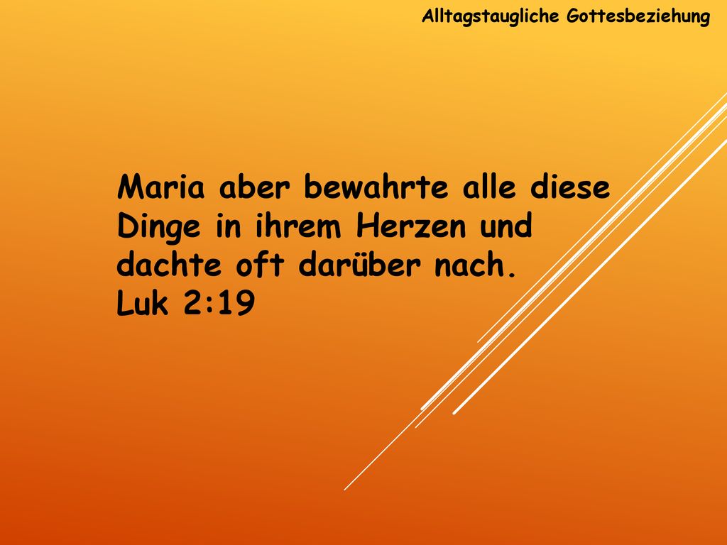 Alltagstaugliche Gottesbeziehung