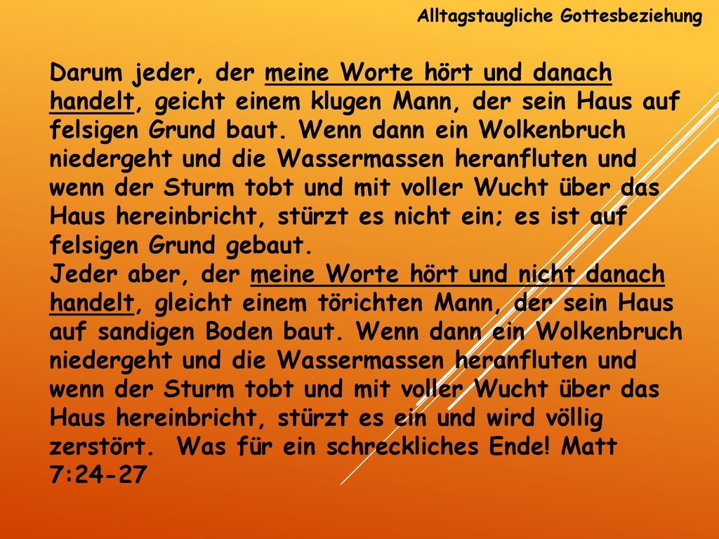 Alltagstaugliche Gottesbeziehung