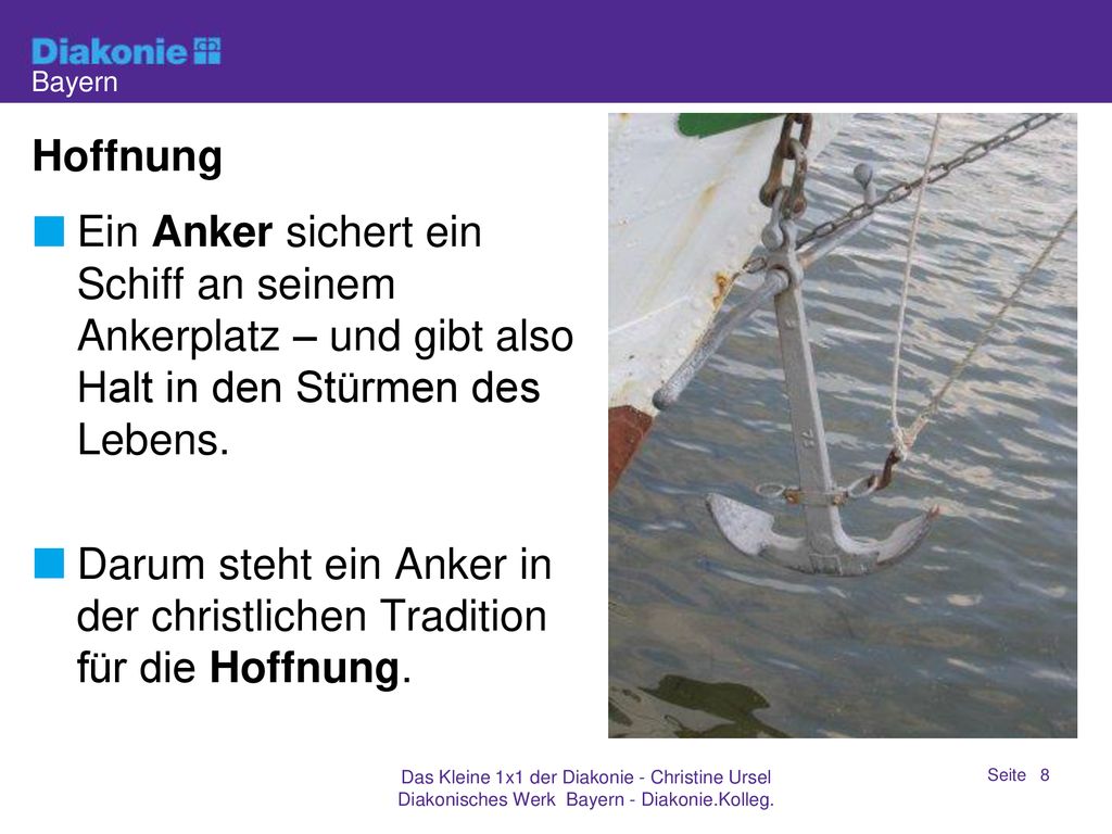Darum steht ein Anker in der christlichen Tradition für die Hoffnung.