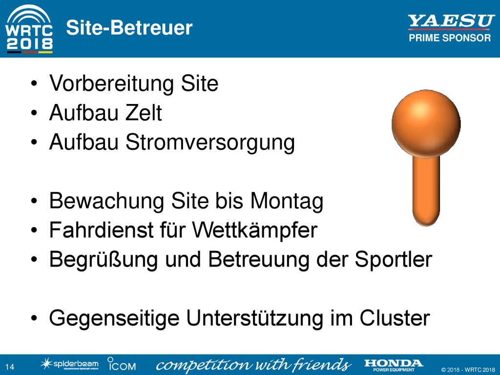 Aufbau Stromversorgung Bewachung Site bis Montag