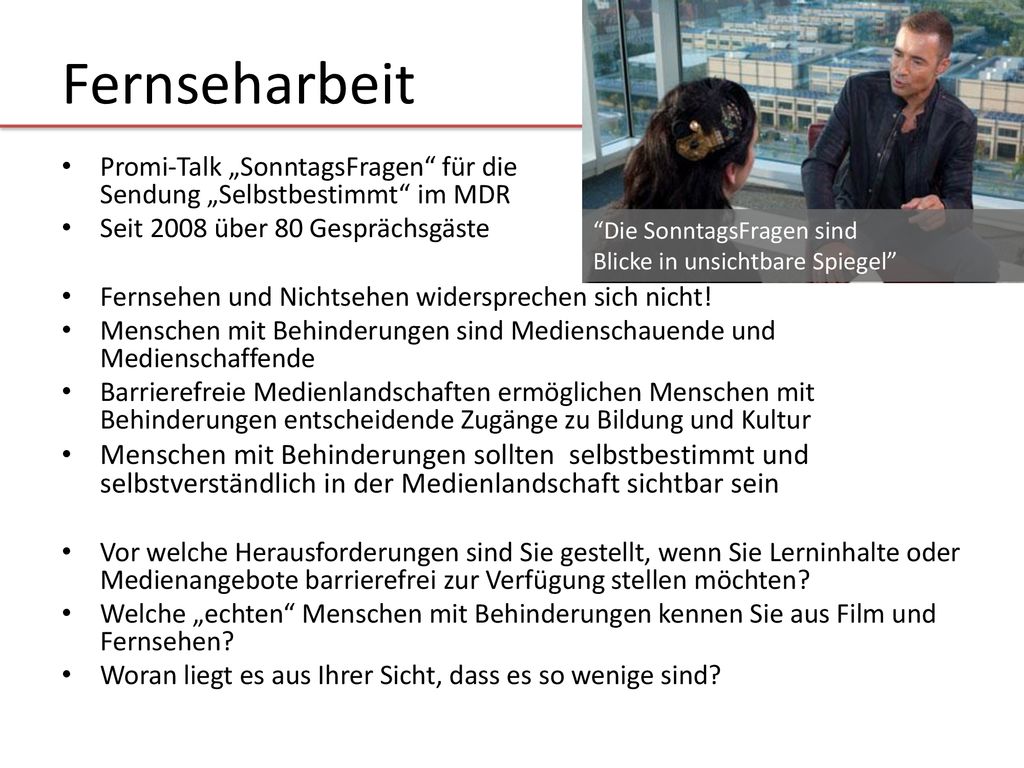Die SonntagsFragen sind Blicke in unsichtbare Spiegel