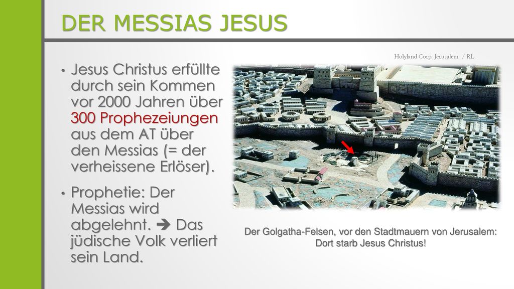 Der Messias Jesus Holyland Corp. Jerusalem / RL.