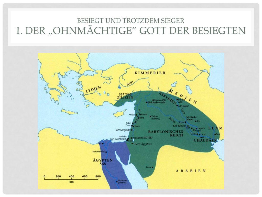 Besiegt und Trotzdem Sieger 1. Der „ohnmächtige Gott der Besiegten