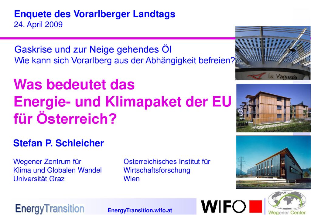 Was bedeutet das Energie- und Klimapaket der EU für Österreich