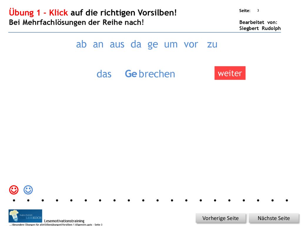   ab an aus da ge um vor zu